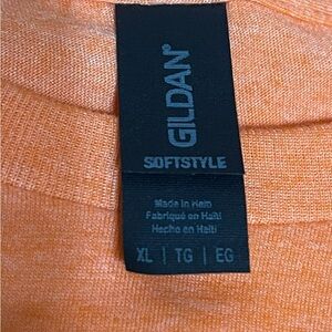 Gildan Orange Tee with Bold Text. Jeep Sleep Repeat  Tshirt- XL